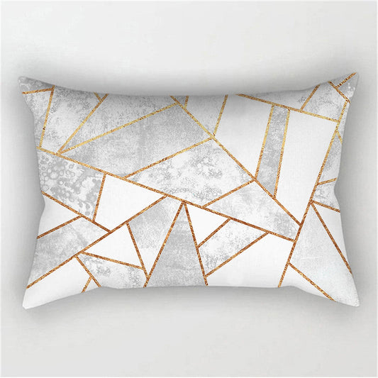 Throw Pillow Cover with 330g Insert, geometric, 12X20, Decorative Cushion – Fancy & Stacy