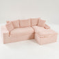 Modular Sofa, Convertible Twin Seat With Chaise Lounge