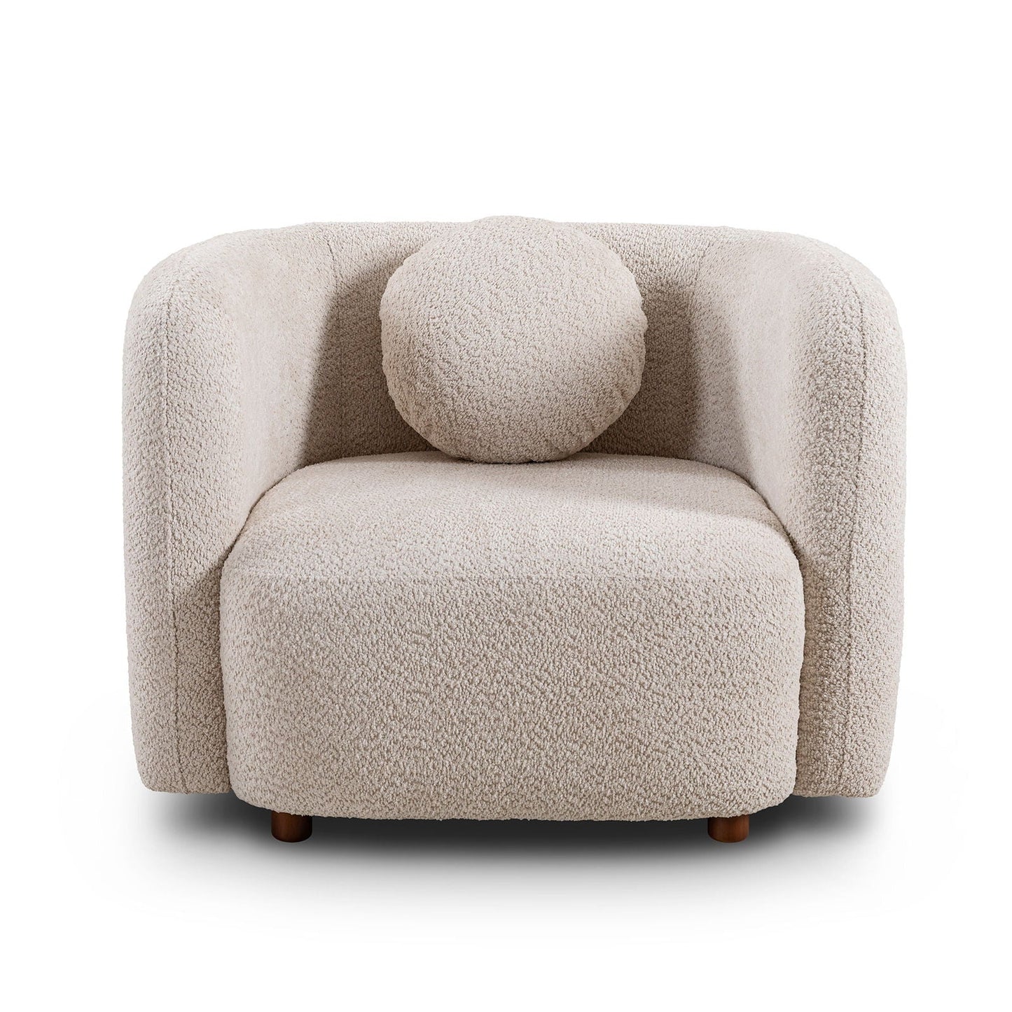 Japandi Style Accent Square Chair