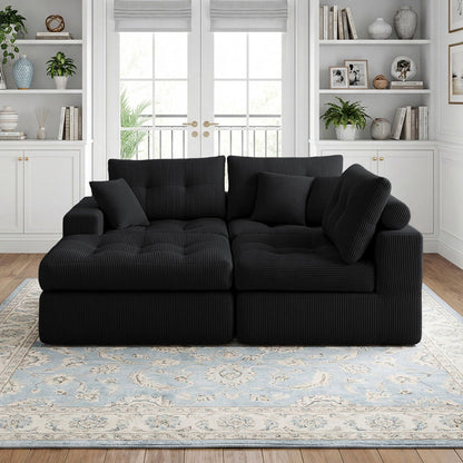 Corner Chaise L-Shaped Sectional Sofa Bed