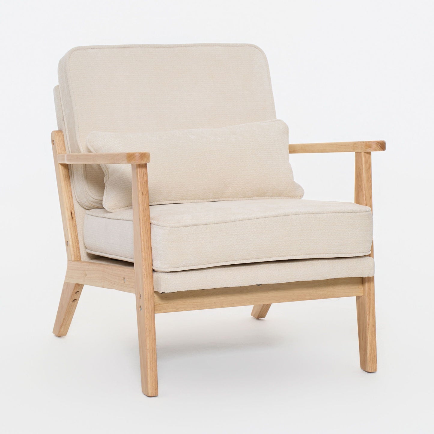Living Room Chair With Lumbar Pillow