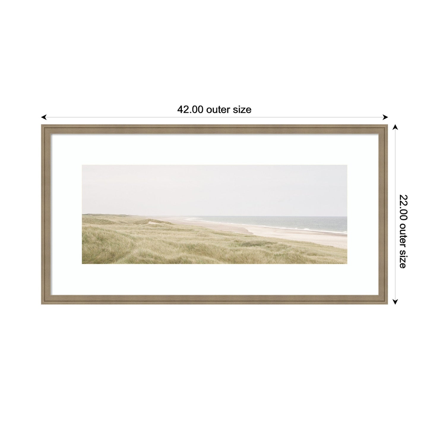 Peaceful and Serene Coastal Landscape by The Creative Bunch Studio Framed Wall Art Print