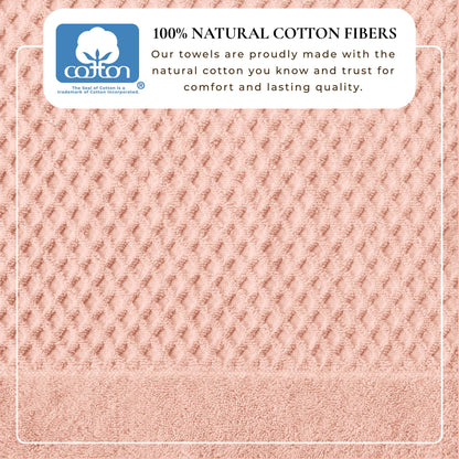 Cotton Diamond Waffle Weave Bath Towel Set - Grayson Collection