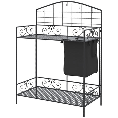 Outsunny Folding Potting Bench Table