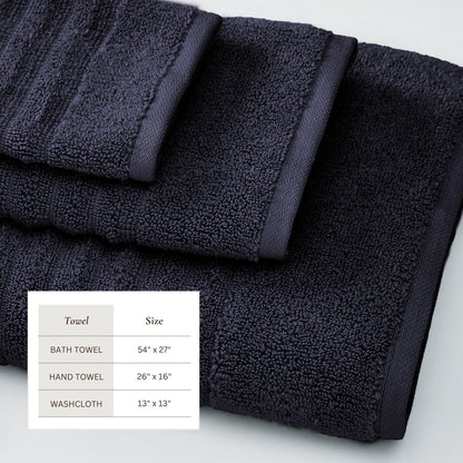 Luxury Combed Cotton Bath Towel Set - Karina Collection