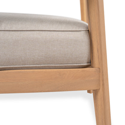 Mallorca Acacia Wood Club Chair With Seat Cushion