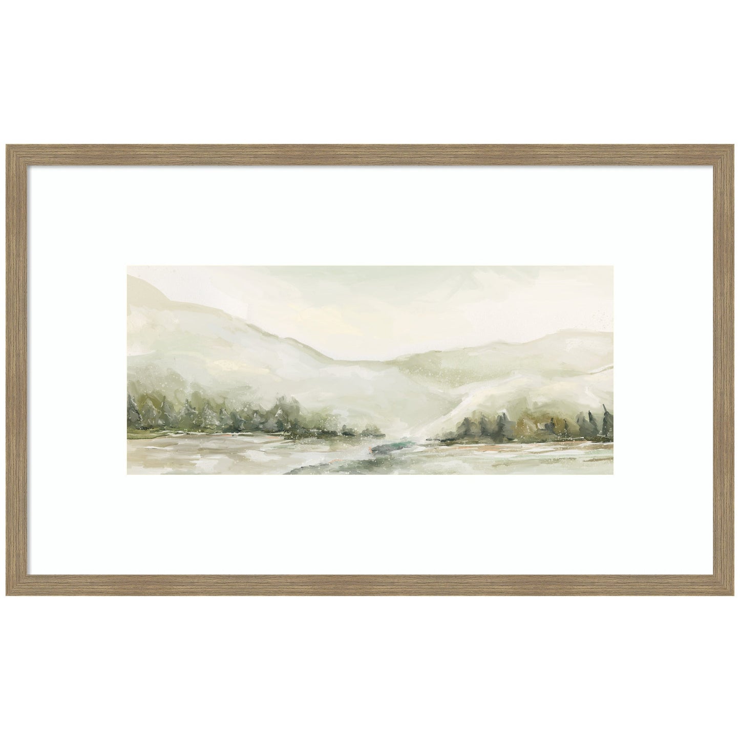 AQ Winter Landscape No. 6 by Annie Quigley Framed Wall Art Print