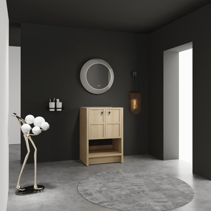 Modern Freestanding Bathroom Vanity With 2 Soft Closing Doors
