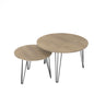 Round Nesting Coffee Table For Living Room (Set of 2)