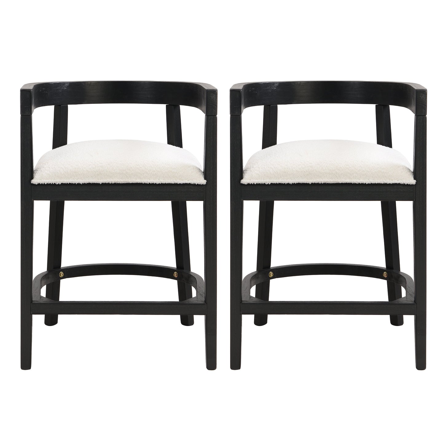 Rubberwood Counter Stool Set of 2