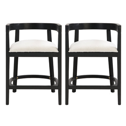 Rubberwood Counter Stool Set of 2