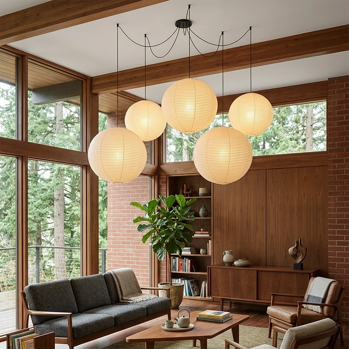 Akari Spherical A Series Pendant Light