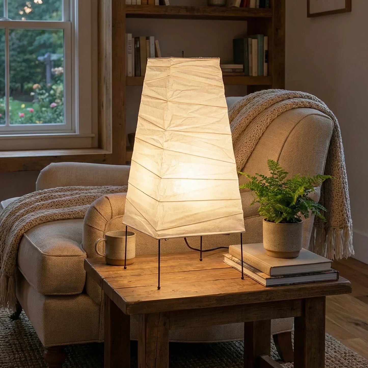 Akari Trapezoidal 4N Table Lamp