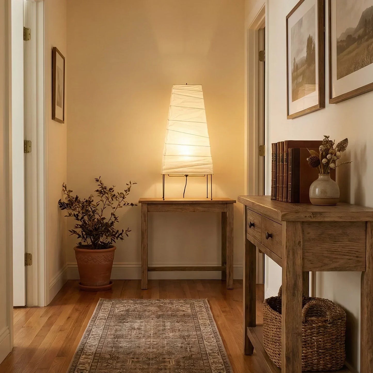 Akari Trapezoidal 4N Table Lamp
