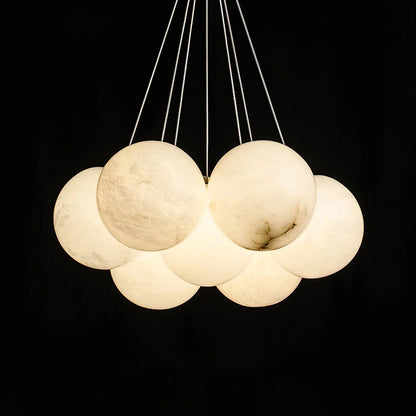 Alabaster Balls Chandelier