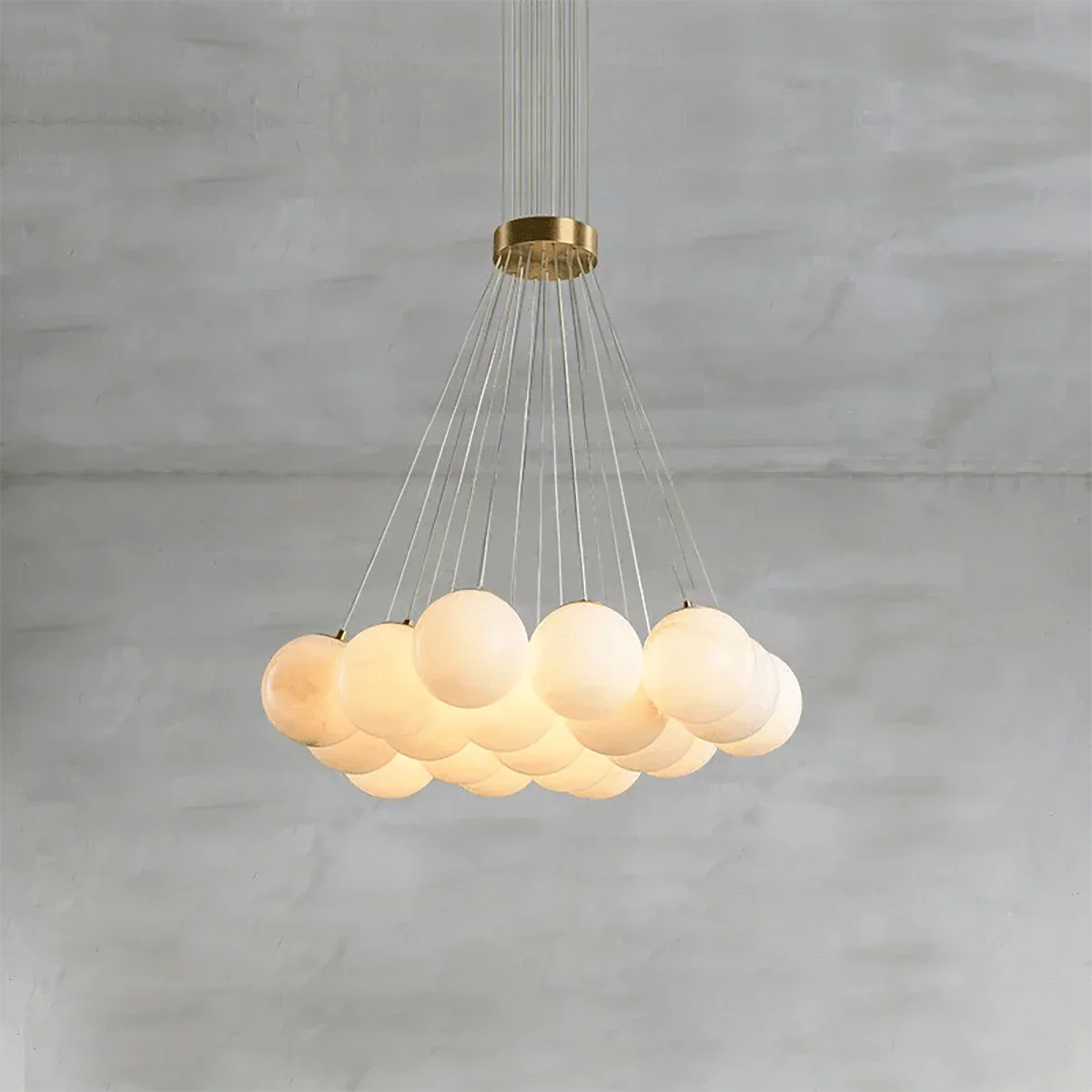 Alabaster Balls Chandelier