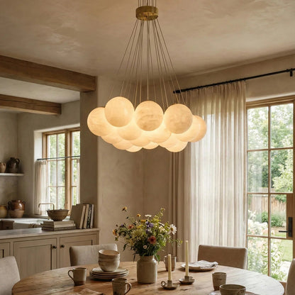 Alabaster Balls Chandelier