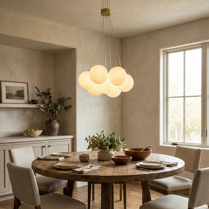 Alabaster Balls Chandelier
