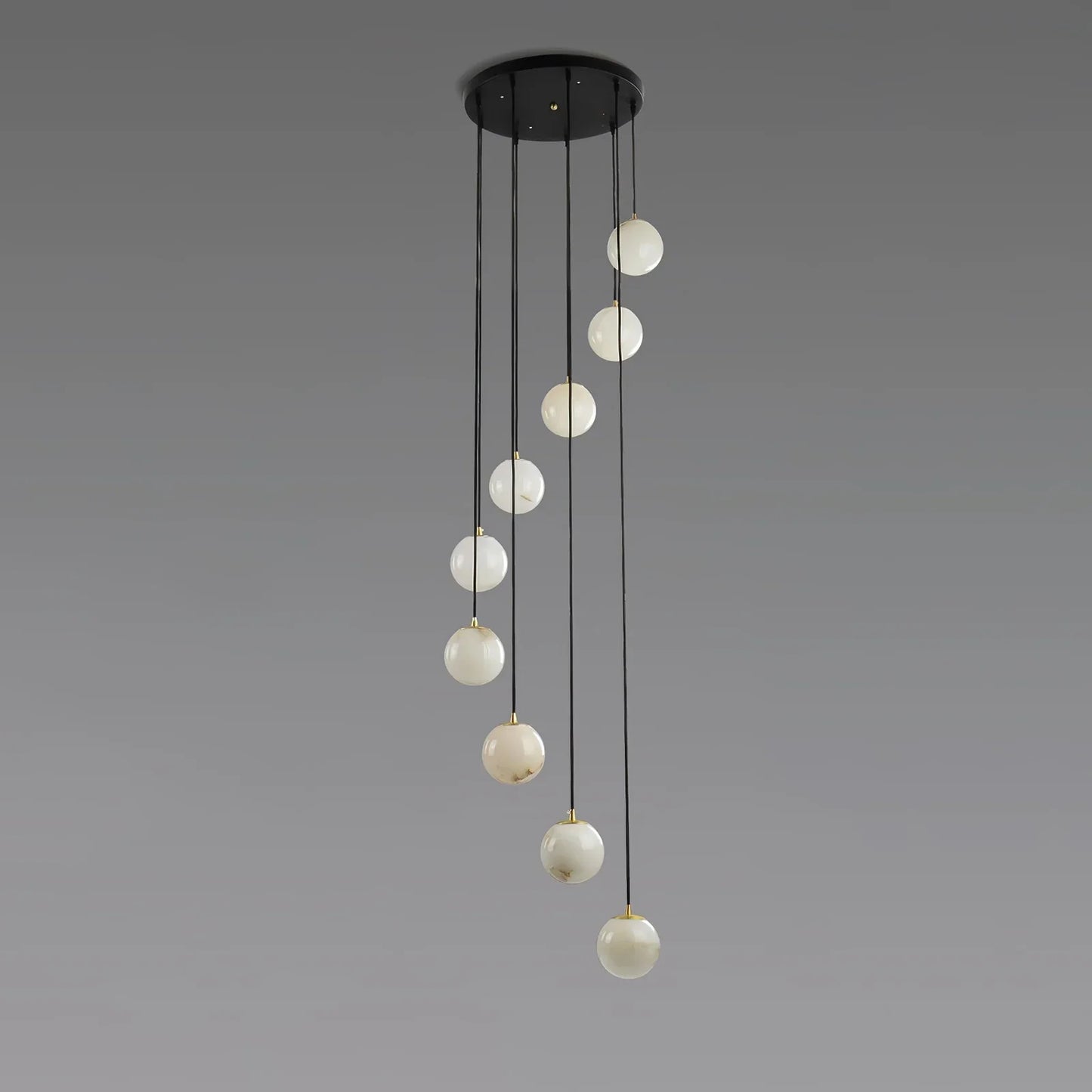 Alabaster Cluster Balls Chandelier