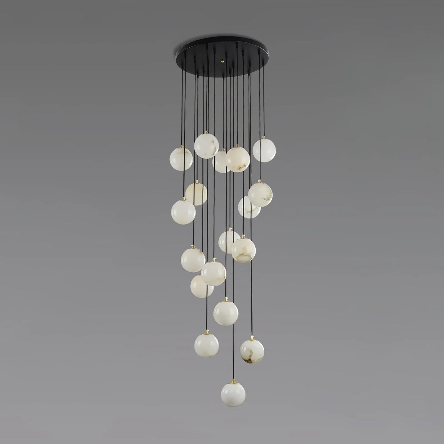 Alabaster Cluster Balls Chandelier