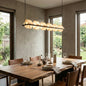 Alabaster Box Cube Linear Chandelier