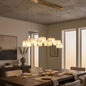 Alabaster Cubic Multi Head Chandelier