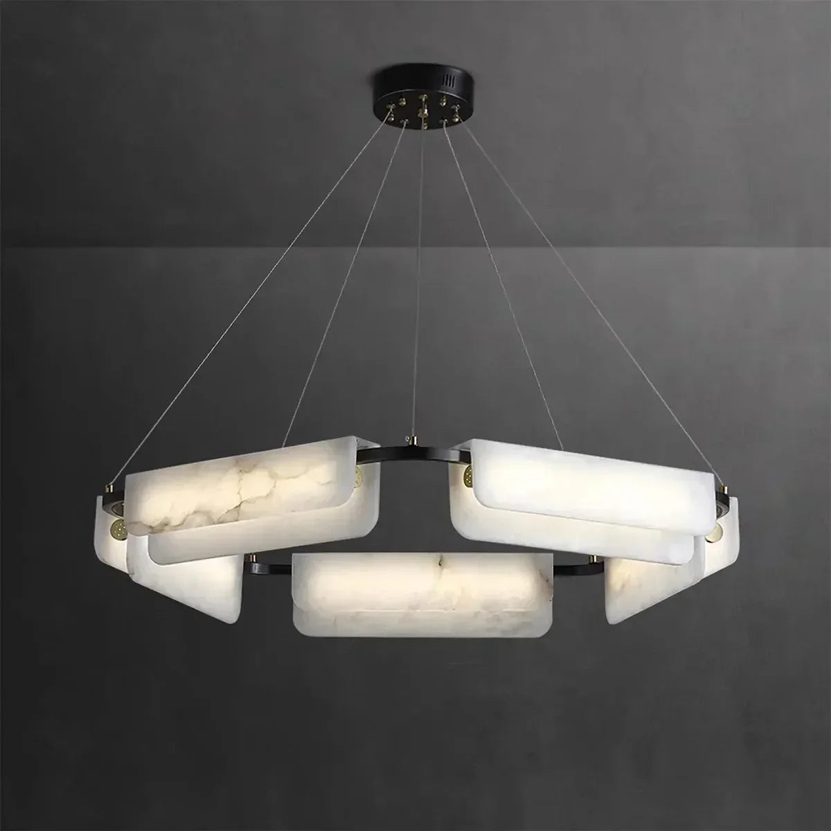 Alabaster Delia Rectangle Chandelier