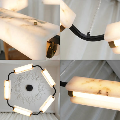 Alabaster Delia Rectangle Chandelier