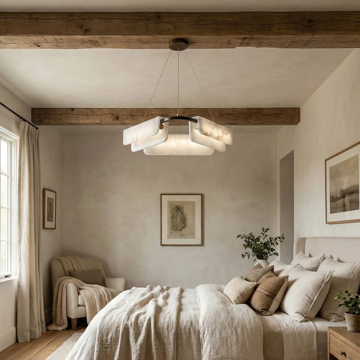 Alabaster Delia Rectangle Chandelier