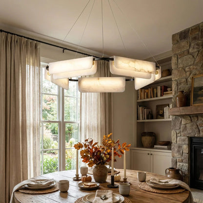 Alabaster Delia Rectangle Chandelier