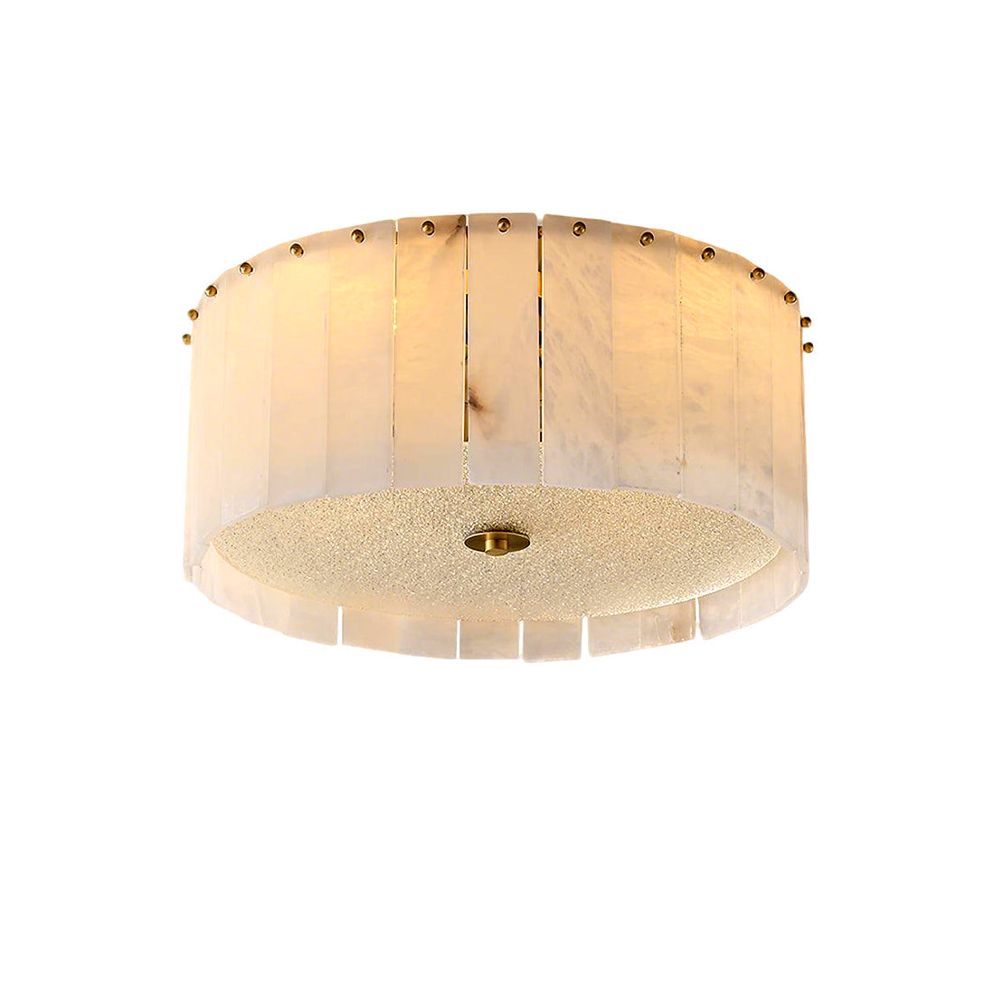 Alabaster Disc Flush Mount Ceiling Light