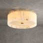 Alabaster Disc Flush Mount Ceiling Light