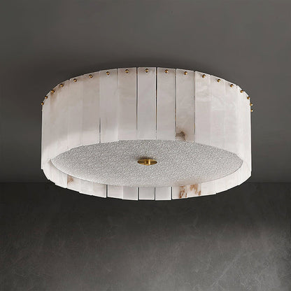 Alabaster Disc Flush Mount Ceiling Light