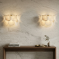 Alabaster Double Layer Round Wall Lamp