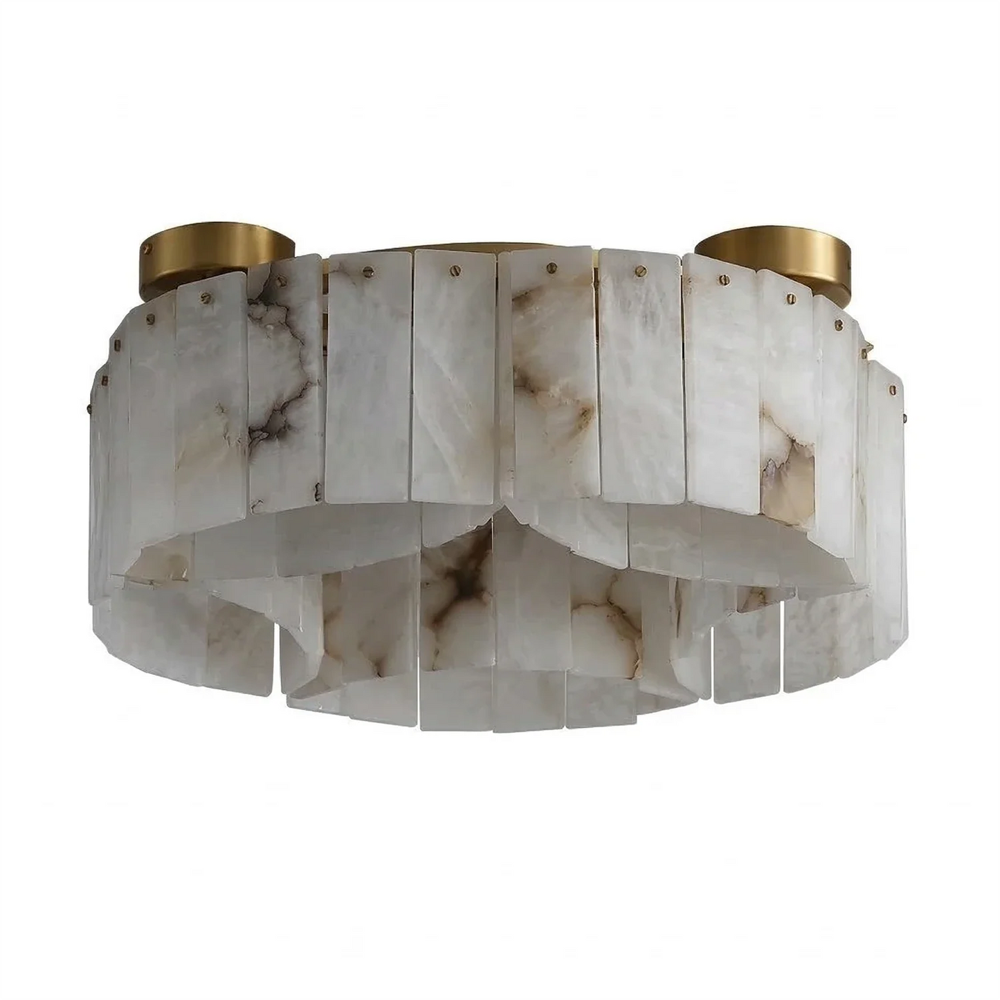 Alabaster Modern Brass Ceiling Lamp