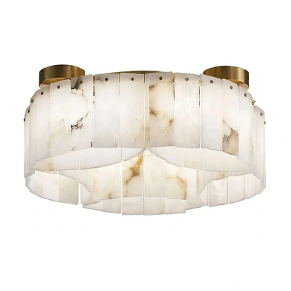 Alabaster Modern Brass Ceiling Lamp