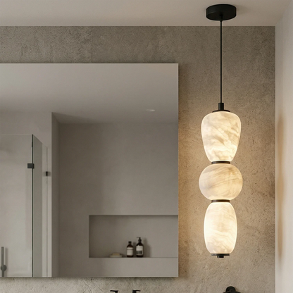 Alabaster Pendulous Pearl Pendant Light