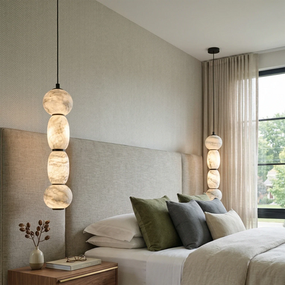 Alabaster Pendulous Pearl Pendant Light