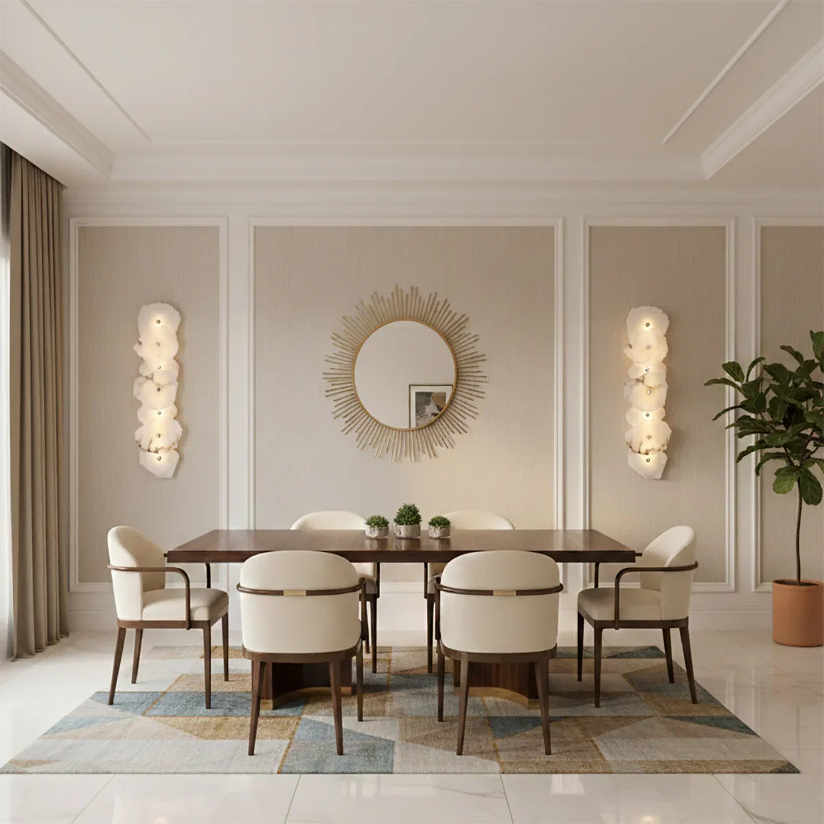 Alabaster Petra Irregular Wall Lamp