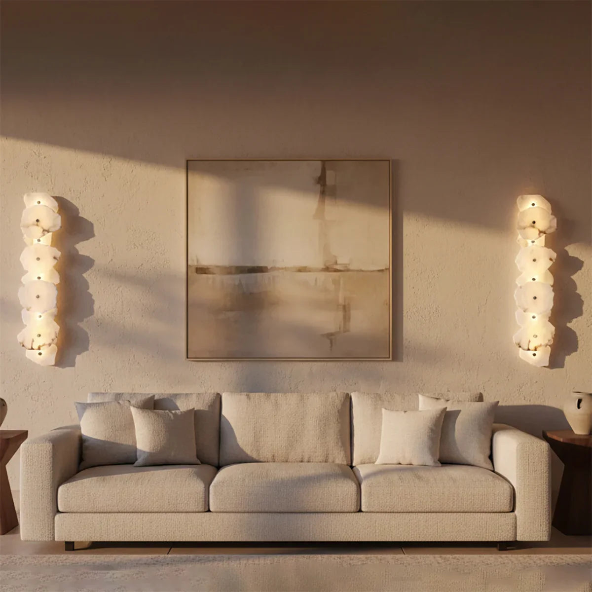 Alabaster Petra Irregular Wall Lamp