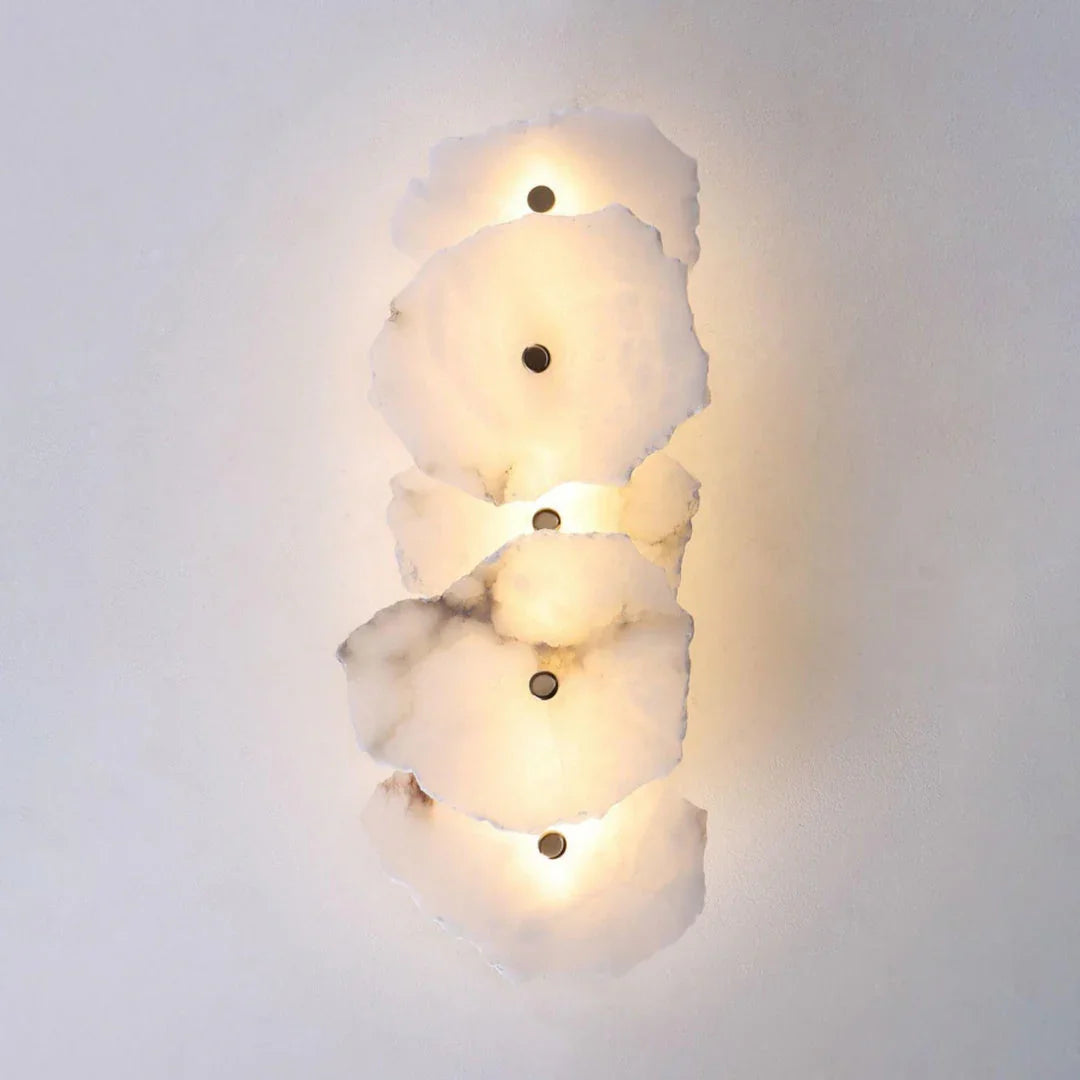 Alabaster Petra Irregular Wall Lamp