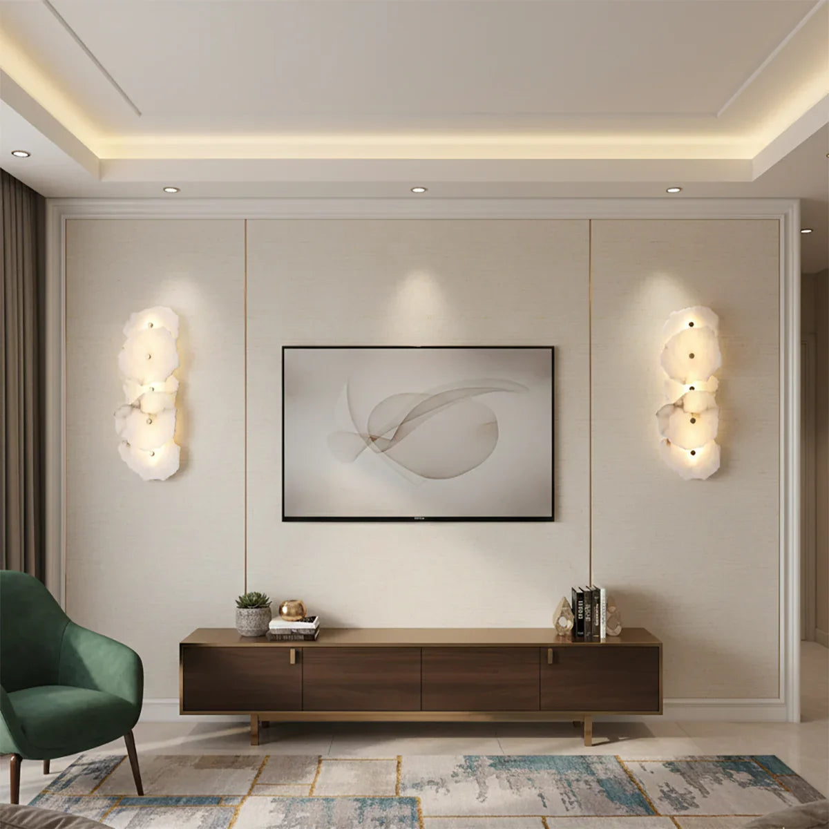 Alabaster Petra Irregular Wall Lamp