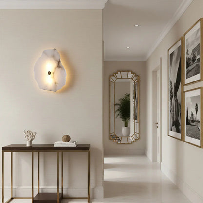 Alabaster Petra Irregular Wall Lamp