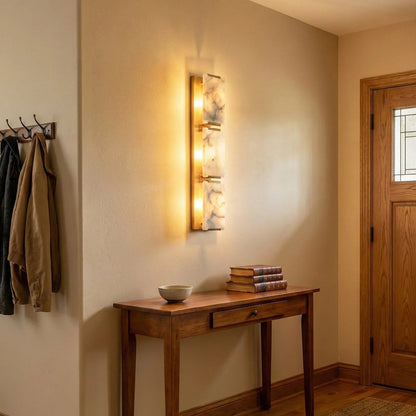 Alabaster Rectangular Wall Lamp
