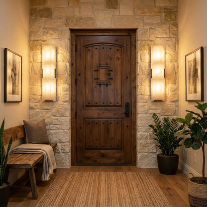 Alabaster Rectangular Wall Lamp