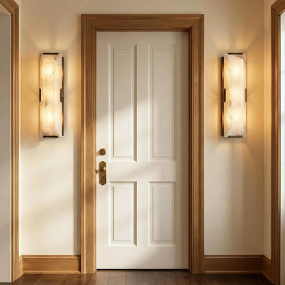 Alabaster Rectangular Wall Lamp