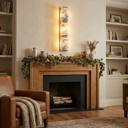 Alabaster Rectangular Wall Lamp