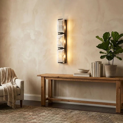 Alabaster Rectangular Wall Lamp