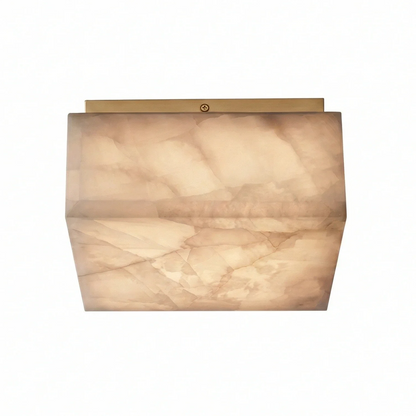 Alabaster Riviera Square Ceiling  Lamp