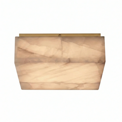 Alabaster Riviera Square Ceiling  Lamp